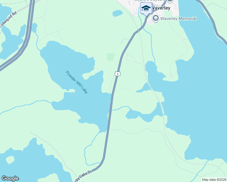 map of restaurants, bars, coffee shops, grocery stores, and more near Rocky Lake Drive in Waverley