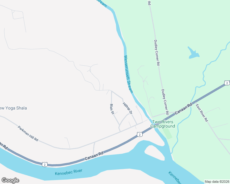 map of restaurants, bars, coffee shops, grocery stores, and more near 49 Hilltop Drive in Skowhegan