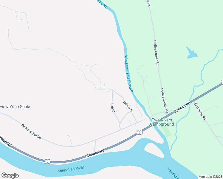 map of restaurants, bars, coffee shops, grocery stores, and more near 49 Hilltop Drive in Skowhegan