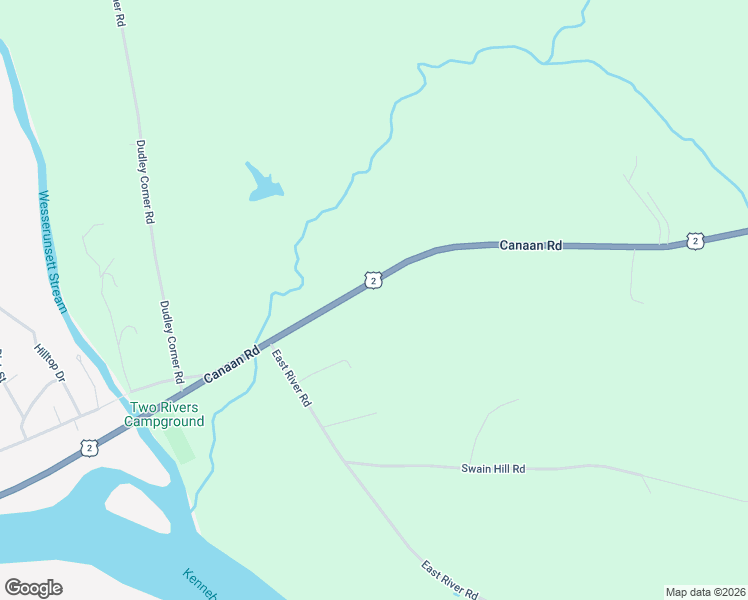 map of restaurants, bars, coffee shops, grocery stores, and more near 435 Canaan Road in Skowhegan