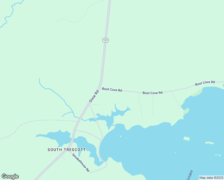 map of restaurants, bars, coffee shops, grocery stores, and more near 1192 Boot Cove Road in Lubec