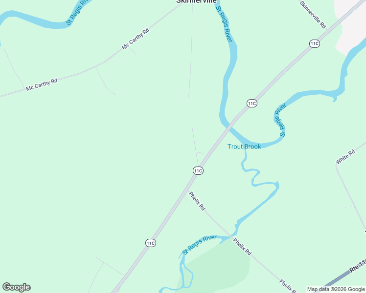 map of restaurants, bars, coffee shops, grocery stores, and more near 9 Green Meadows Road in St. Lawrence County