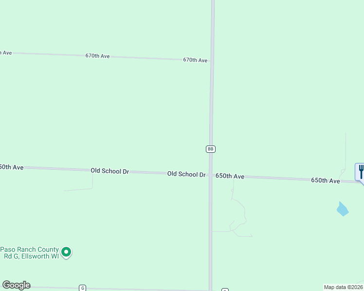 map of restaurants, bars, coffee shops, grocery stores, and more near 3786 650th Avenue in Spring Valley