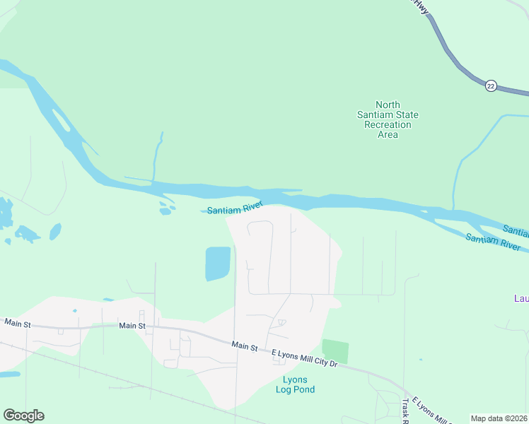 map of restaurants, bars, coffee shops, grocery stores, and more near 45831 River Loop in Lyons