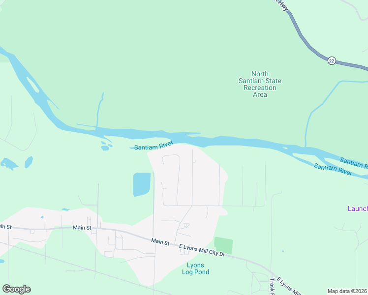 map of restaurants, bars, coffee shops, grocery stores, and more near 45831 River Loop in Lyons