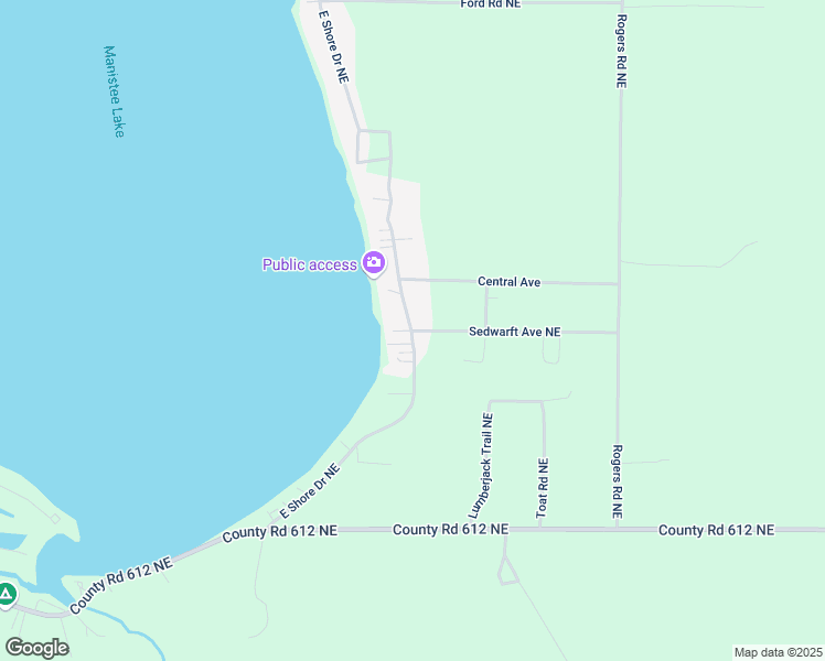 map of restaurants, bars, coffee shops, grocery stores, and more near 8100 Sedwarft Avenue Northeast in Kalkaska