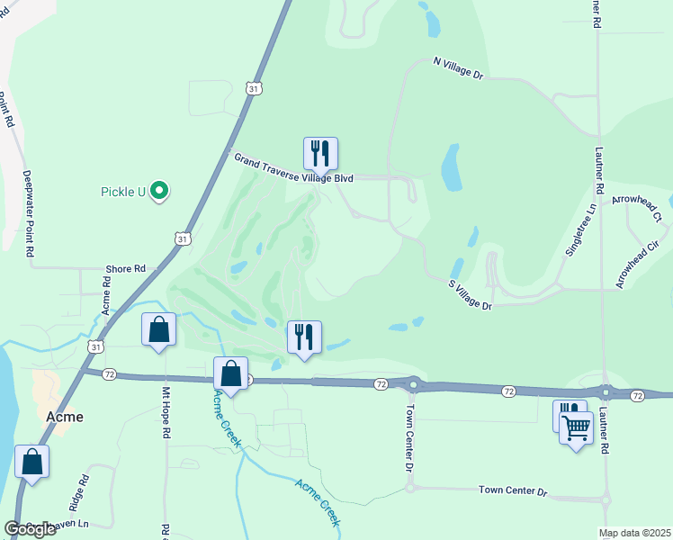 map of restaurants, bars, coffee shops, grocery stores, and more near 5049 Valleyway Drive in Williamsburg
