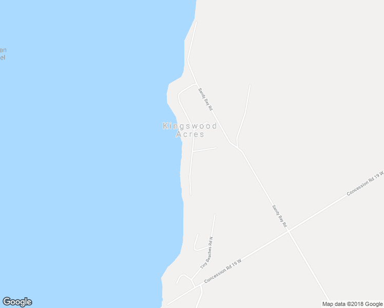 map of restaurants, bars, coffee shops, grocery stores, and more near 2110 Tiny Beaches Road North in Simcoe County