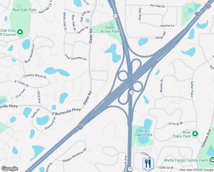 map of restaurants, bars, coffee shops, grocery stores, and more near 4922 Rusten Road in Eagan