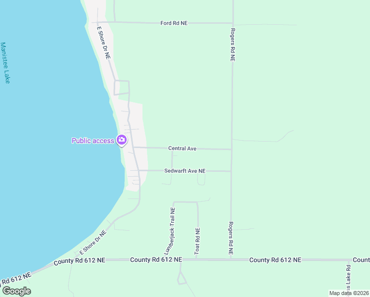 map of restaurants, bars, coffee shops, grocery stores, and more near 8178-8498 Central Avenue in Kalkaska