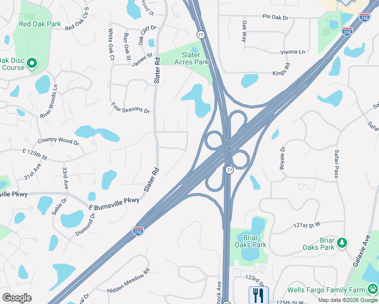 map of restaurants, bars, coffee shops, grocery stores, and more near 4922 Rusten Road in Eagan