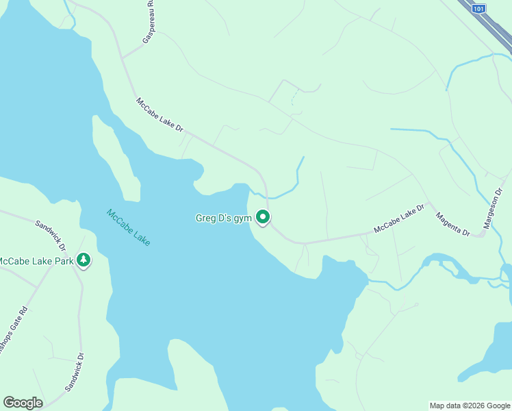 map of restaurants, bars, coffee shops, grocery stores, and more near 300 McCabe Lake Drive in Middle Sackville