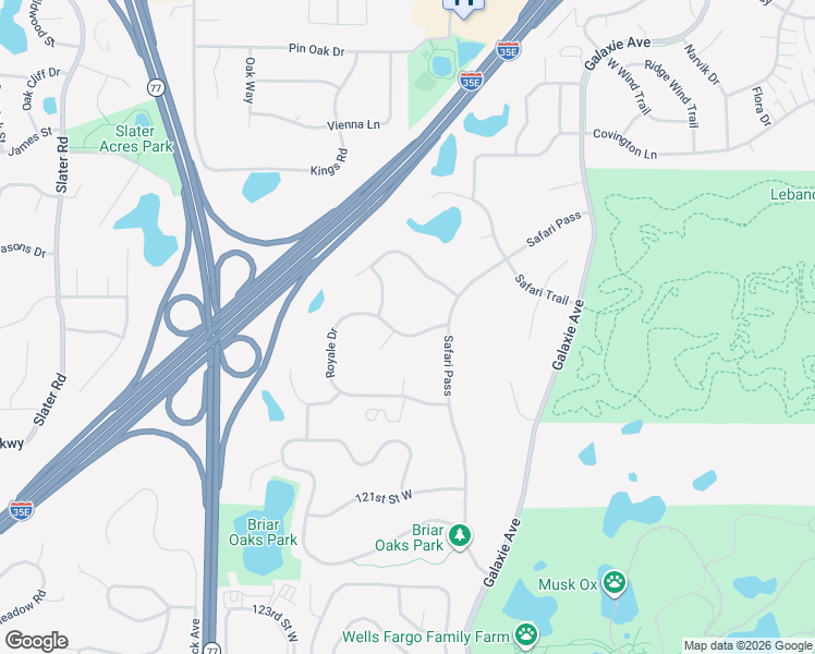map of restaurants, bars, coffee shops, grocery stores, and more near 2018 Royale Drive in Eagan
