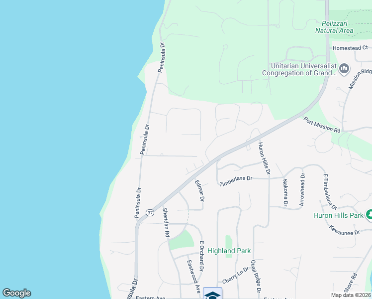 map of restaurants, bars, coffee shops, grocery stores, and more near in Grand Traverse County