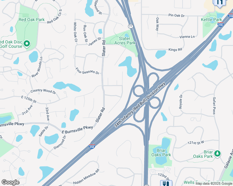 map of restaurants, bars, coffee shops, grocery stores, and more near 2198 Marilyn Avenue in Eagan
