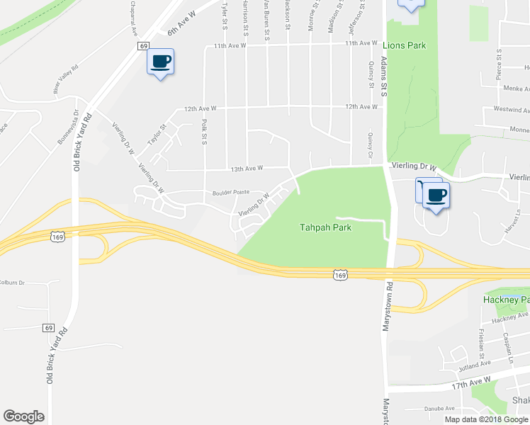 map of restaurants, bars, coffee shops, grocery stores, and more near 1684 Stone Meadow Boulevard in Shakopee