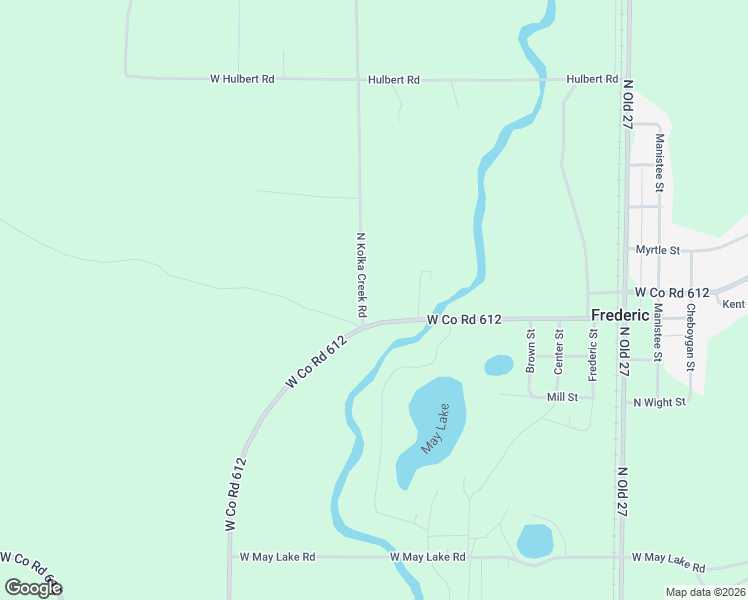 map of restaurants, bars, coffee shops, grocery stores, and more near 6518-6650 North Kolka Creek Road in Frederic