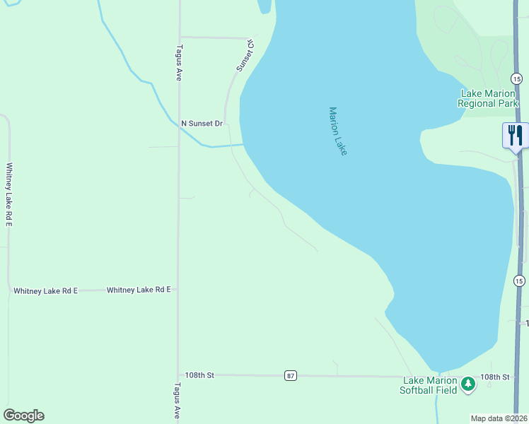 map of restaurants, bars, coffee shops, grocery stores, and more near 11274 North Sunset Drive in Hutchinson