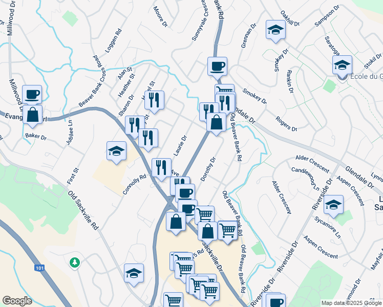 Lower Sackville Map Lower Sackville Map