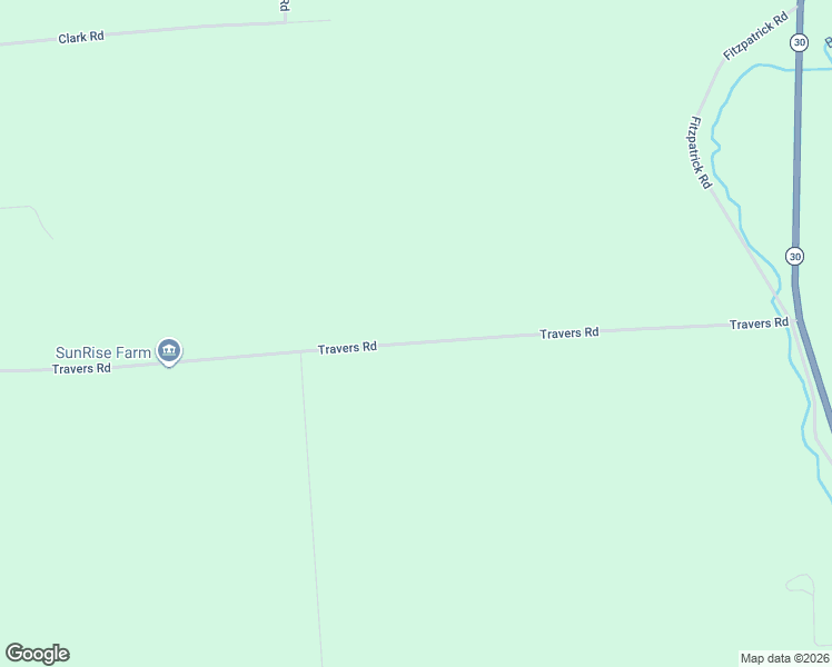 map of restaurants, bars, coffee shops, grocery stores, and more near 207 Travers Rd in Malone