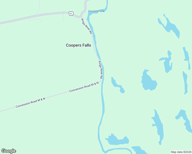 map of restaurants, bars, coffee shops, grocery stores, and more near 7944 Kings River Road in Washago