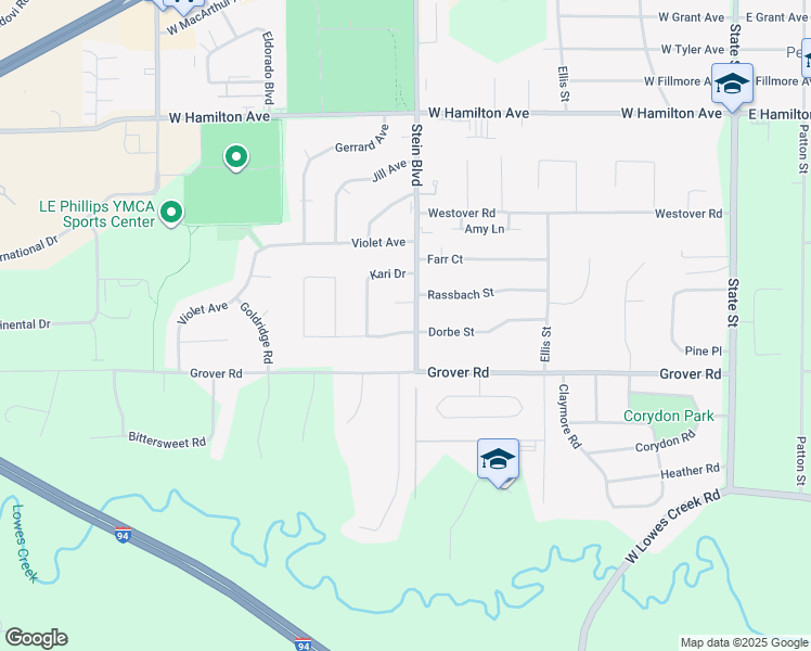 map of restaurants, bars, coffee shops, grocery stores, and more near 806 Dorbe Street in Eau Claire