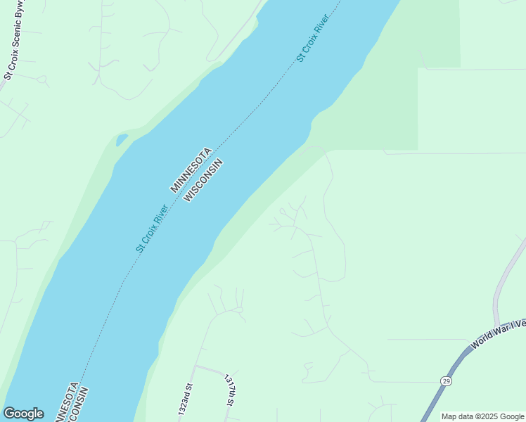 map of restaurants, bars, coffee shops, grocery stores, and more near N6603 1313th Street in Prescott