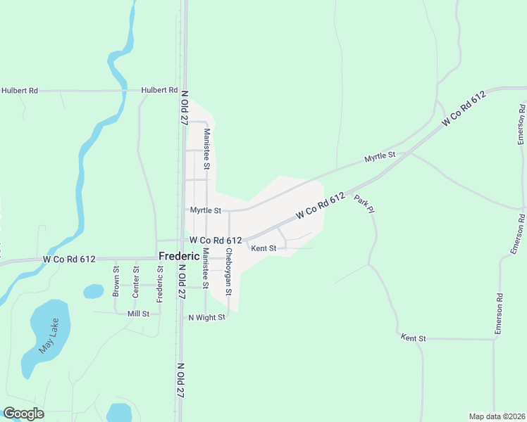 map of restaurants, bars, coffee shops, grocery stores, and more near 7300-7390 Myrtle Street in Frederic