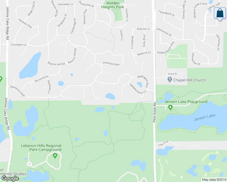 map of restaurants, bars, coffee shops, grocery stores, and more near 1510 Wellington Way in Eagan