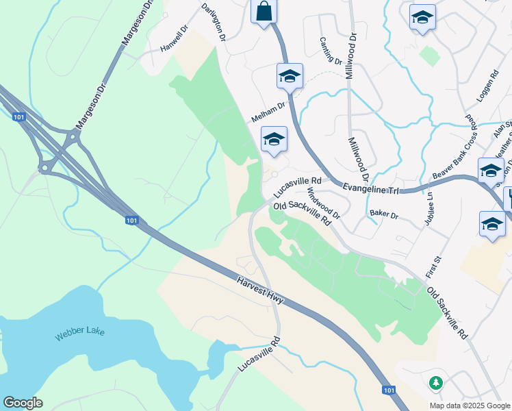 map of restaurants, bars, coffee shops, grocery stores, and more near 1186 Old Sackville Road in Middle Sackville
