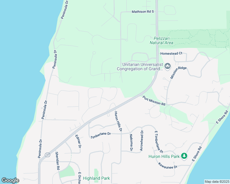 map of restaurants, bars, coffee shops, grocery stores, and more near 6500 Pine Knolls Dr in Traverse City