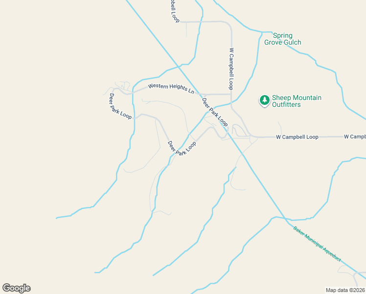 map of restaurants, bars, coffee shops, grocery stores, and more near 17546 Deer Park Loop in Baker City