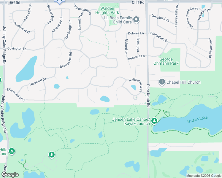 map of restaurants, bars, coffee shops, grocery stores, and more near 1510 Wellington Way in Eagan
