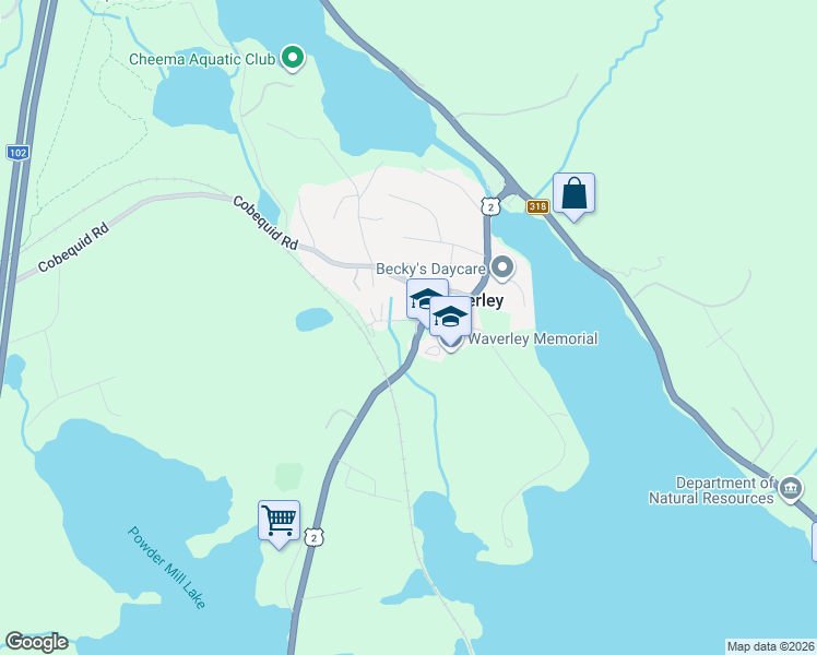 map of restaurants, bars, coffee shops, grocery stores, and more near 8 Old Scott Road in Waverley
