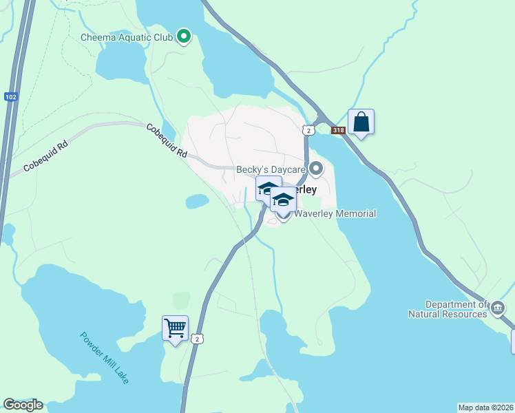 map of restaurants, bars, coffee shops, grocery stores, and more near 8 Old Scott Road in Waverley