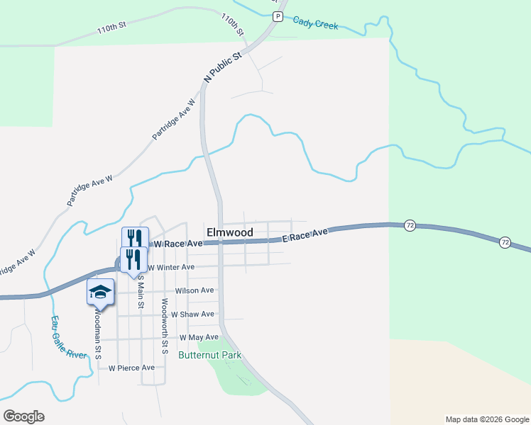 map of restaurants, bars, coffee shops, grocery stores, and more near 236 Springer Avenue in Elmwood