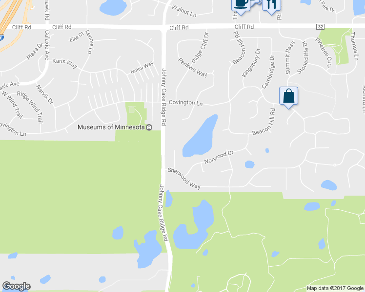map of restaurants, bars, coffee shops, grocery stores, and more near 4806 Shevlin Court in Eagan
