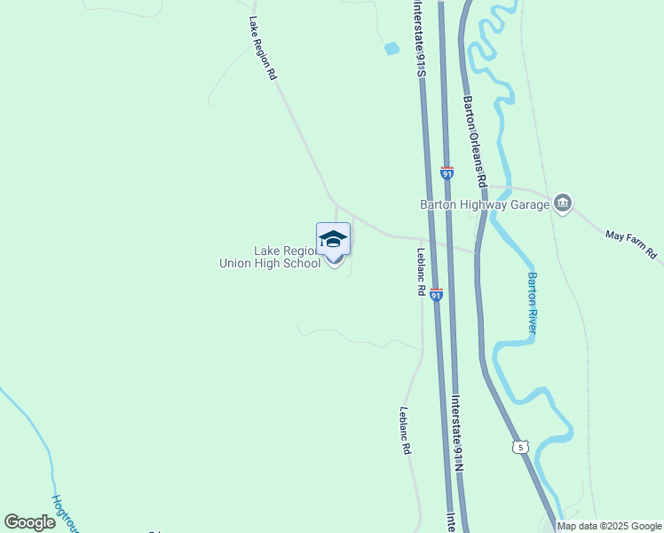 map of restaurants, bars, coffee shops, grocery stores, and more near 317 Lake Region Road in Barton