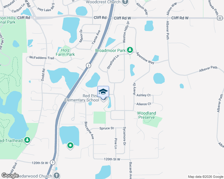 map of restaurants, bars, coffee shops, grocery stores, and more near 4804 Weston Hills Drive in Eagan