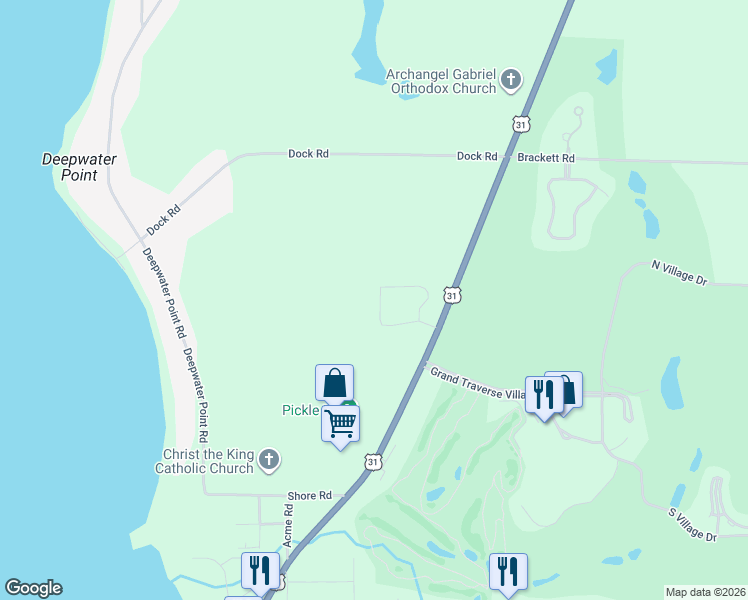 map of restaurants, bars, coffee shops, grocery stores, and more near 4101-4163 Windward Way in Williamsburg