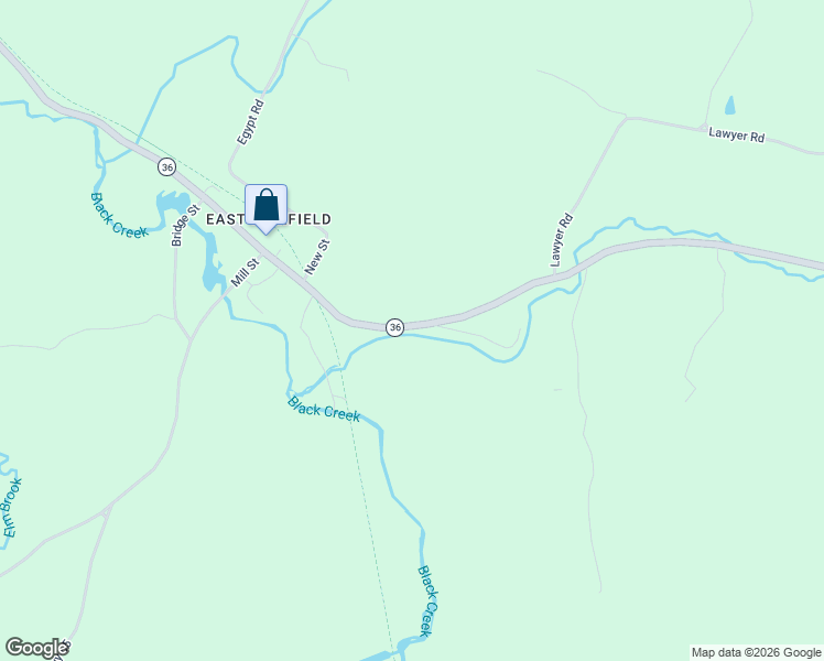 map of restaurants, bars, coffee shops, grocery stores, and more near 9764 Vermont 36 in Fairfield