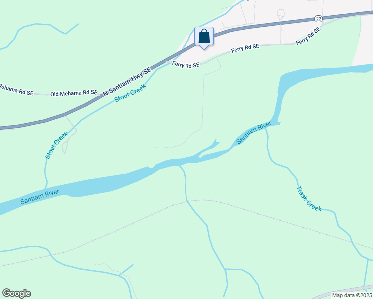 map of restaurants, bars, coffee shops, grocery stores, and more near 11866 Riverhaven Lane Southeast in Stayton