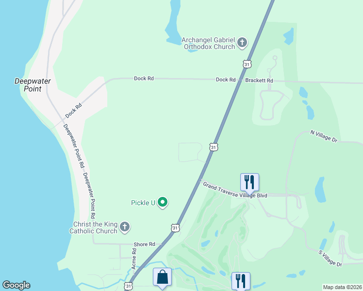 map of restaurants, bars, coffee shops, grocery stores, and more near 4101 Windward Way in Williamsburg