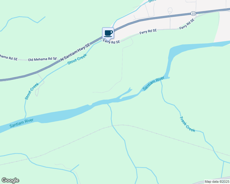 map of restaurants, bars, coffee shops, grocery stores, and more near 11866 Riverhaven Lane Southeast in Stayton