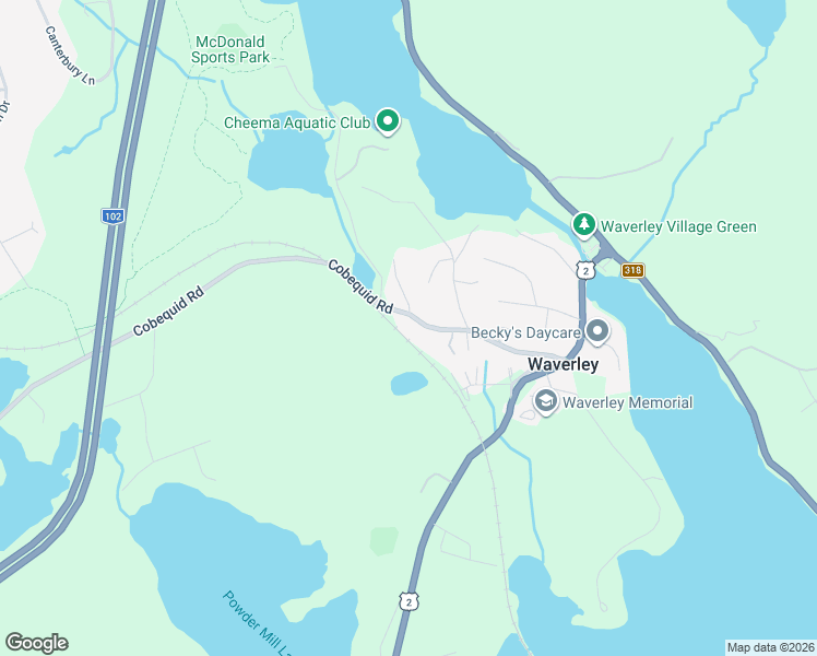 map of restaurants, bars, coffee shops, grocery stores, and more near 1427 Cobequid Road in Waverley