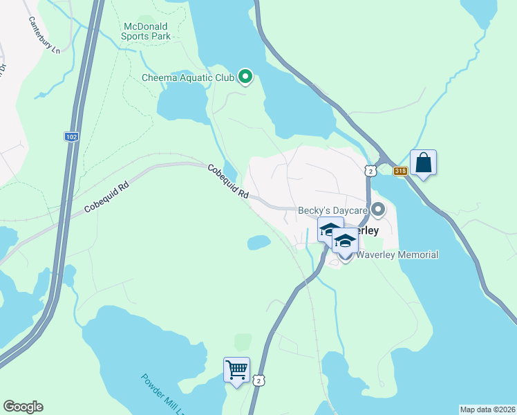 map of restaurants, bars, coffee shops, grocery stores, and more near 1427 Cobequid Road in Waverley