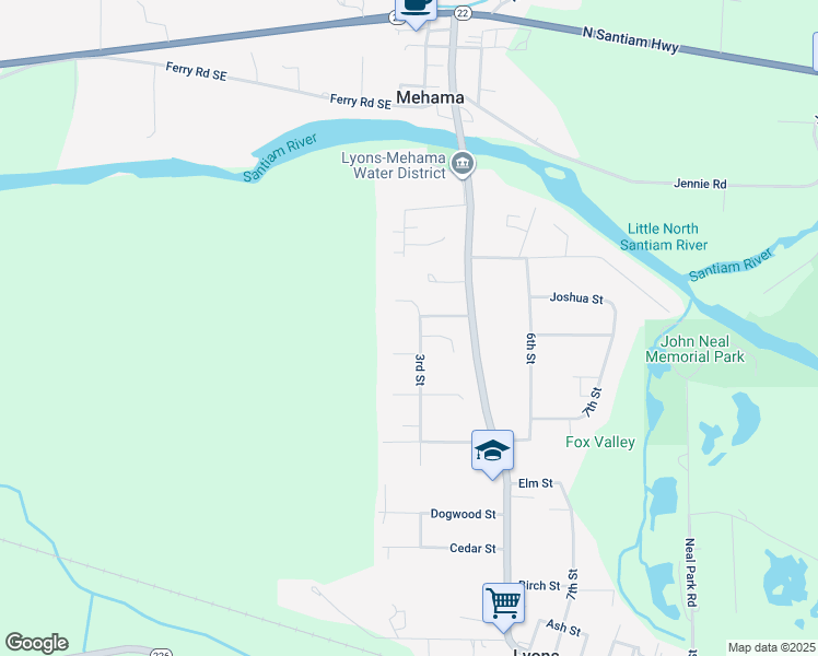 map of restaurants, bars, coffee shops, grocery stores, and more near 204 Ironwood Court in Lyons