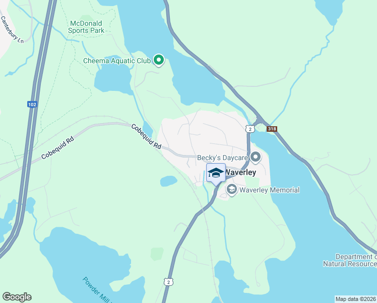 map of restaurants, bars, coffee shops, grocery stores, and more near 6 Hall Road in Waverley