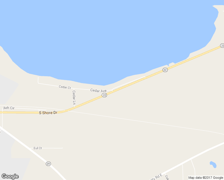 map of restaurants, bars, coffee shops, grocery stores, and more near Cedar Lane in Shawano