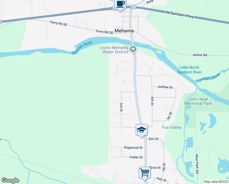 map of restaurants, bars, coffee shops, grocery stores, and more near 204 Ironwood Court in Lyons
